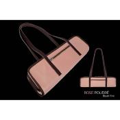 Dôme France "One Way" DFOW-RP - Sac en Cuir pleine fleur pour flûte - Rose Poudré