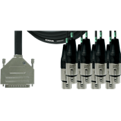 Cordial CFD1.5DFT - câble interface numérique 1,5m d-sub/8 xlr femelle