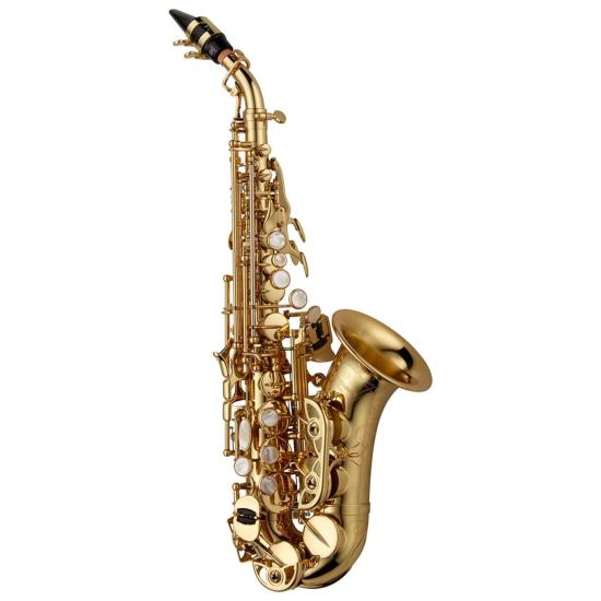 Yanagisawa SC-WO10 ELITE - Saxophone soprano courbe laiton verni or, avec étui et bec