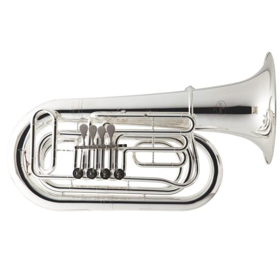 Besson PRODIGE BE186 - Tuba Sib 3/4 à palettes, argenté