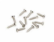 American Vintage '52 Telecaster Pickguard/Control Plate Screws, 4 x 1/2 Slotted, Nickel (12)