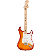 Affinity Series Stratocaster FMT HSS, Maple Fingerboard, White Pickguard, Sienna Sunburst