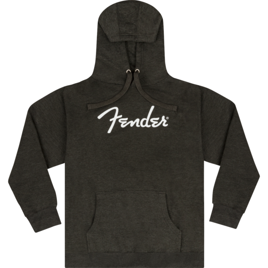 Fender Spaghetti Logo Hoodie, Gray Heather, M