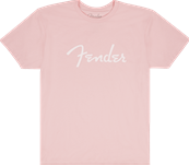 Fender Spaghetti Logo T-Shirt, Shell Pink, S