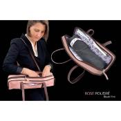 Dôme France "One Way" DFOW-RP - Sac en Cuir pleine fleur pour flûte - Rose Poudré