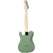 guitare electrique g&l fullerton deluxe asat classic macha green, touche palissandre