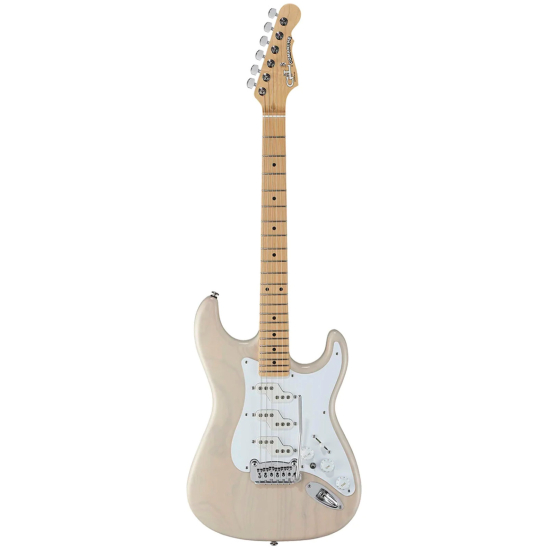 guitare electrique g&l fullerton deluxe comanche blonde, touche érable