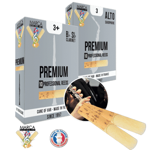 MARCA PREMIUM force 3,5 - Anches clarinette Sib - boite de 10