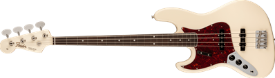 American Vintage II 1966 Jazz Bass Left-Hand, Rosewood Fingerboard, Olympic White