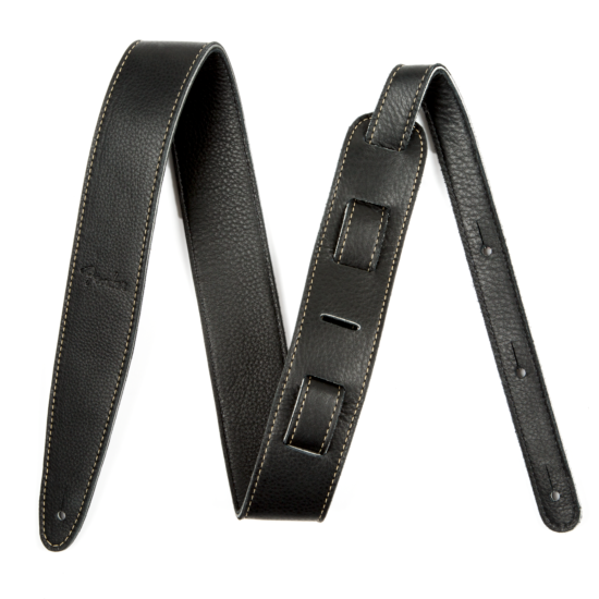 Artisan Crafted Leather Strap, 2.5 Black