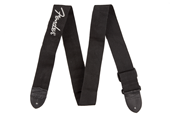 Fender Logo Strap, Black/Gray Logo, 2