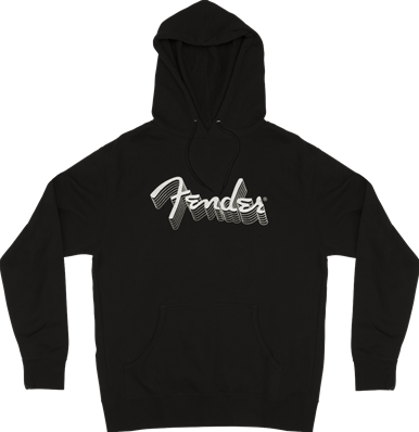 Fender Reflective Hoodie, Black, XXL