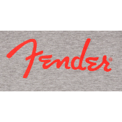 T-shirt Fender spaghetti logo heather gray S