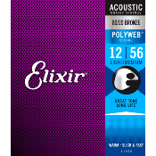 Elixir 11075 - Jeu de Cordes Guitare Acoustique Medium Light 12-56