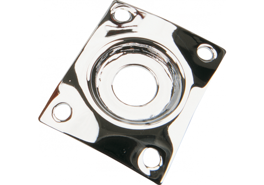 Yellow Parts EZ1139 - Plaque Chromée Carrée Sortie Jack Type Gibson® Les Paul®