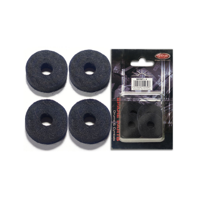 Stagg Lot de 4 rondelles Feutre pour Cymbale Stagg SPRF1-4