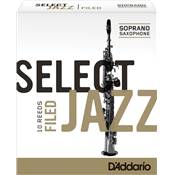 D'Addario Select jazz filed force 3 Medium - boîte de 10 anches pour saxophone soprano