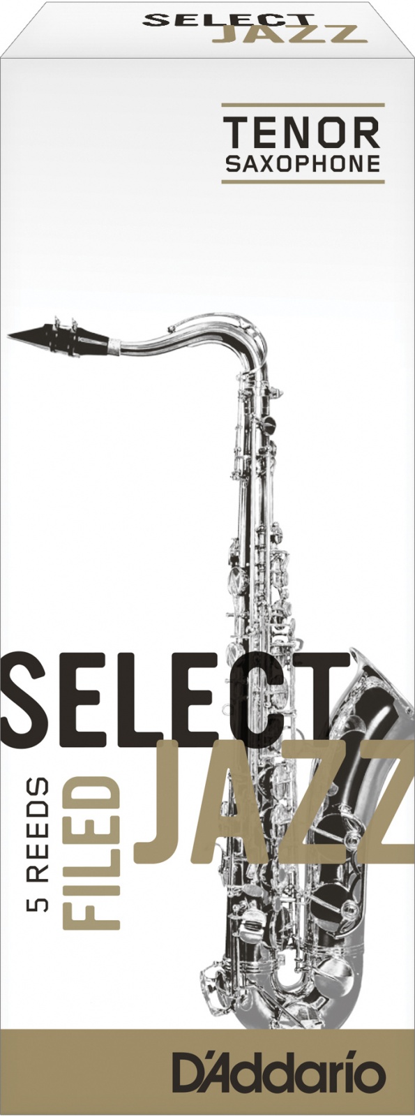 D'Addario Select jazz filed force 3 Medium - boîte de 5 anches pour saxophone ténor