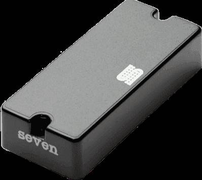 micro guitare electrique seymour duncan m thomson blackouts 7 ph2, chevalet, noir