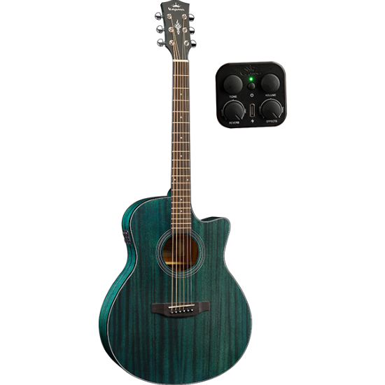 Guitare Electro-Acoustique Kepma Guitars Plytone Series - Eace-K10 Grand Auditorium Blue