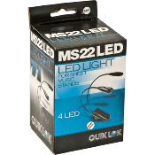 QUIKLOK MS22LED - Lampe de pupitre à pince 2 x 2 LED