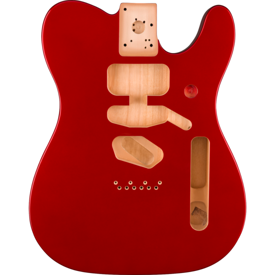 Deluxe Series Telecaster SSH Alder Body Modern Bridge Mount, Candy Apple Red