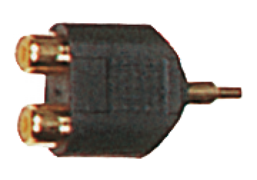 Yellow Cable AD14 - Adaptateur RCA Mâle/2 RCA Femelle (Par 2 Pièces)