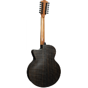 guitare electro-acoustique lag guitare acoustique sauvage jumbo 12 cordes pan coupé électro