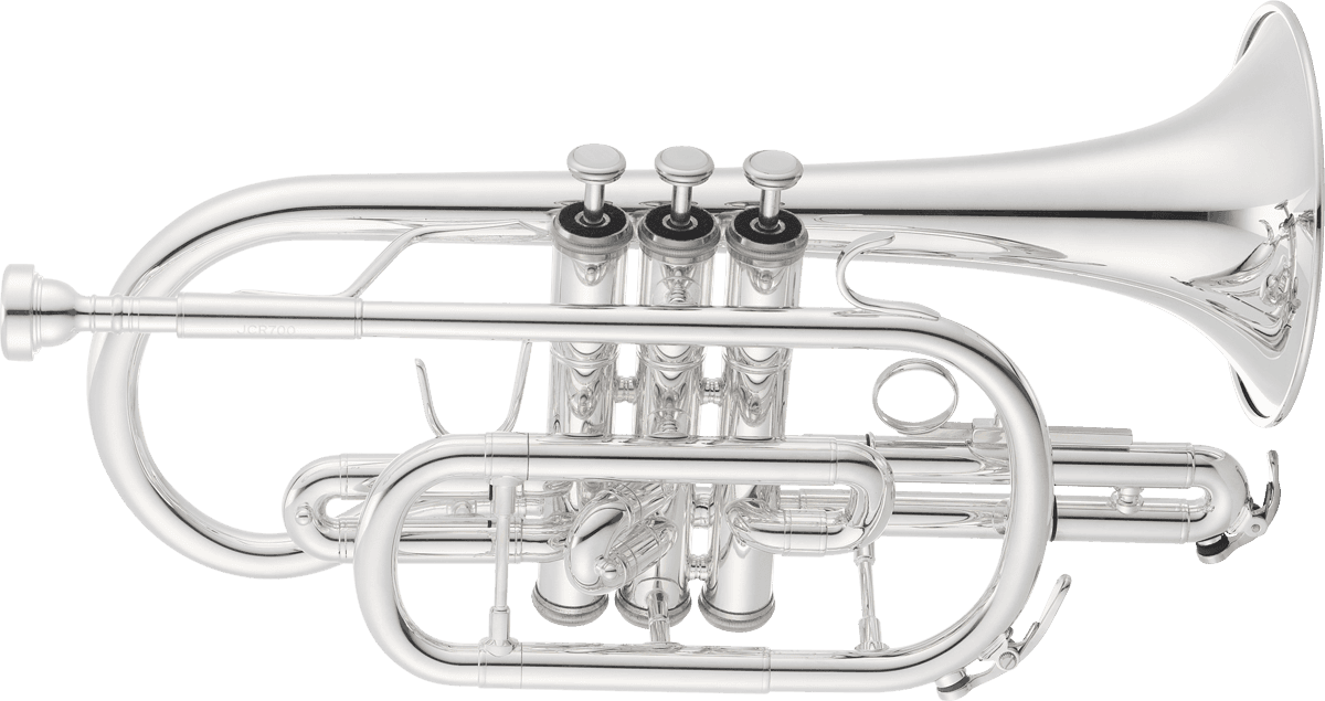 Jupiter JCR700SQ - Cornet sib d'étude argenté avec étui