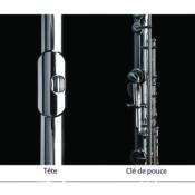 MURAMATSU GX-III-RCI - Flûte traversière patte d'ut, corps et tête argent