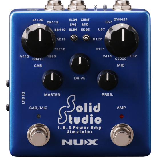 pedale d'effet guitare nux simulateur d'ampli de puissance et d'ir, sortie di