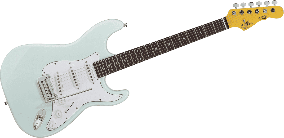 G&L TS500-SBL-R - sonic blue / palissandre