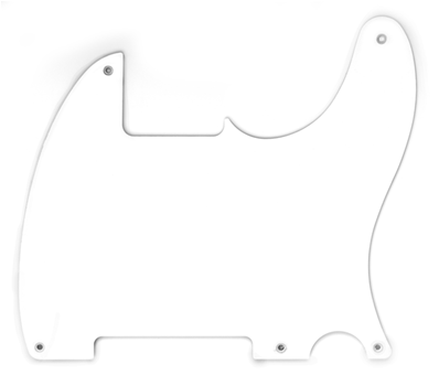 50's Esquire Pickguard, White, 1-Ply, 5-Hole Mount