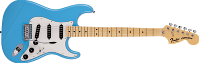 Made in Japan Limited International Color Stratocaster, Maple Fingerboard, Maui Blue