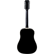 guitare folk eko dreadnought 12 cordes electro see through black