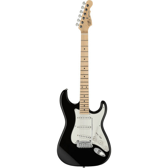 guitare electrique g&l fullerton deluxe legacy black / erable
