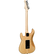 guitare electrique g&l fullerton deluxe s-500 vintage natural, touche érable