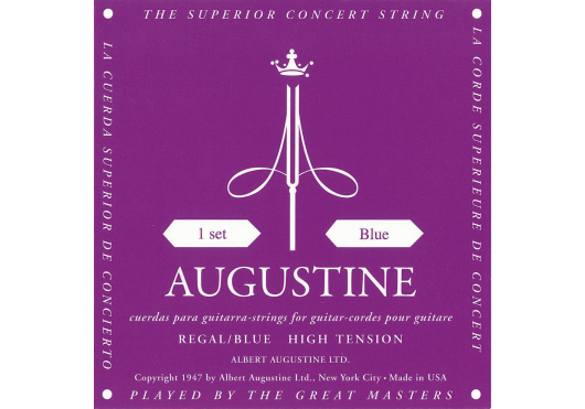 Augustine Regal blue Cordes guitare classique tirant fort