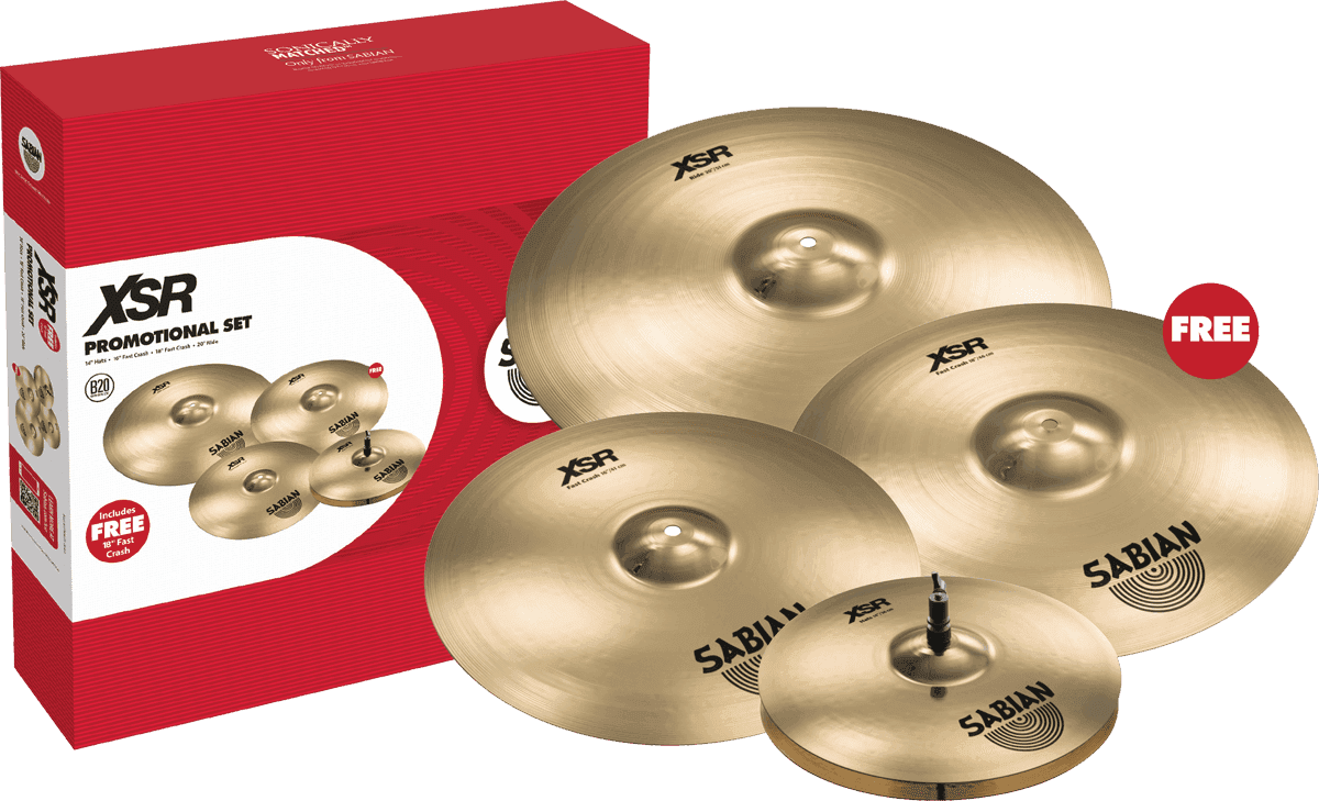 Sabian XSR5005GB - promo 14-16-20 crash 18 offerte stock B