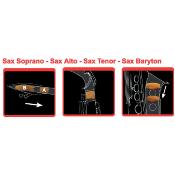 Saxmute - Sourdine de travail pour saxophone soprano 1 bocal