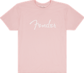 Fender Spaghetti Logo T-Shirt, Shell Pink, L