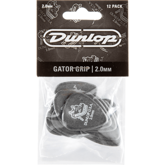 Sachet de 12 médiator Dunlop Gator Grip 2mm