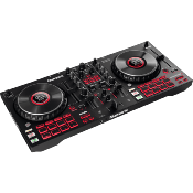 controleur DJ NUMARK Mixtrack Platinum FX - 4 voies + 16 pads + carte son + écran