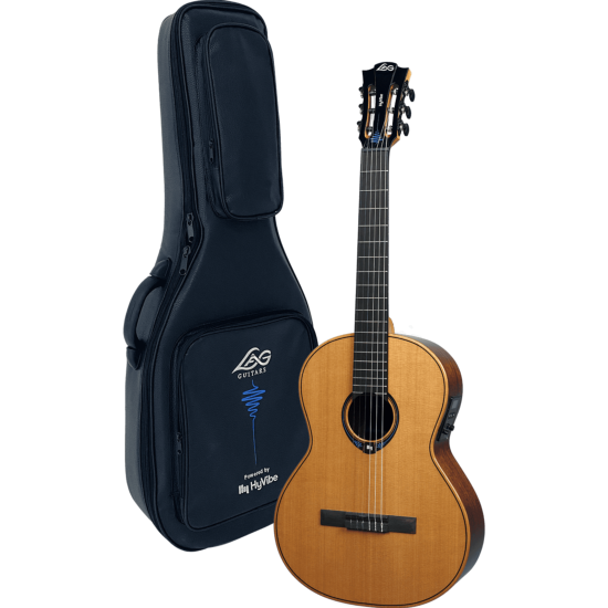 guitare electro-acoustique lag hyvibe 15 classic electro gaucher