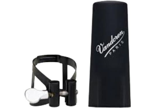 Vandoren M/O Noire LC53BP Ligature avec couvre-bec plastique pour clarinette Alto