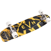Skateboard EVH yellow and Black stripes by Aluminati