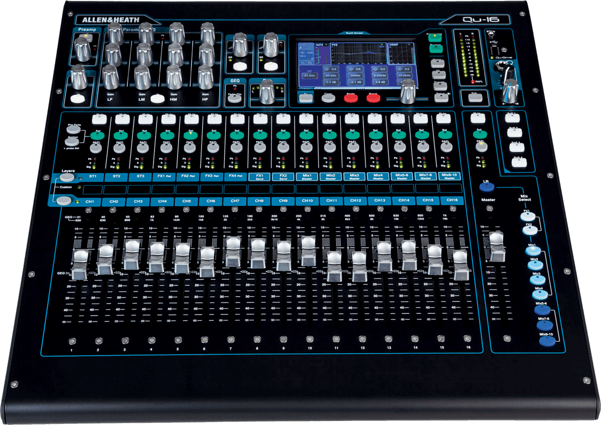 Allen & Heath QU-16 - console numérique 16 entrées micro