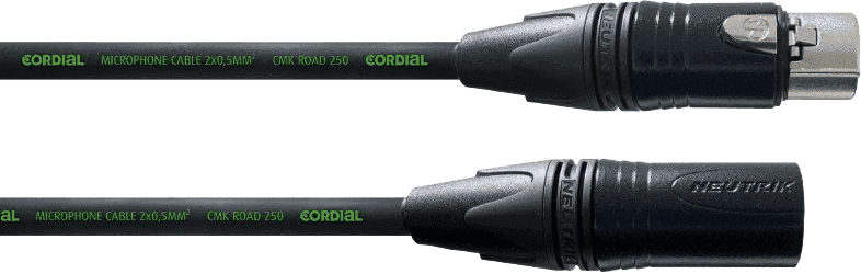 Cordial CRM5FM - câble micro encore xlr mâle/xlr femelle 5m noir