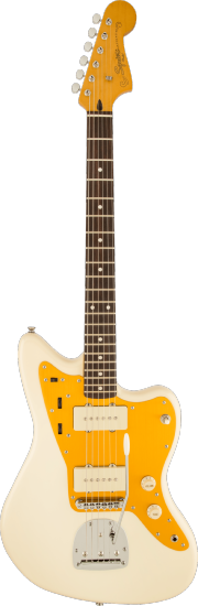 J Mascis Jazzmaster, Laurel Fingerboard, Gold Anodized Pickguard, Vintage White