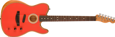 DE Acoustasonic Player Telecaster, Rosewood Fingerboard, Fiesta Red